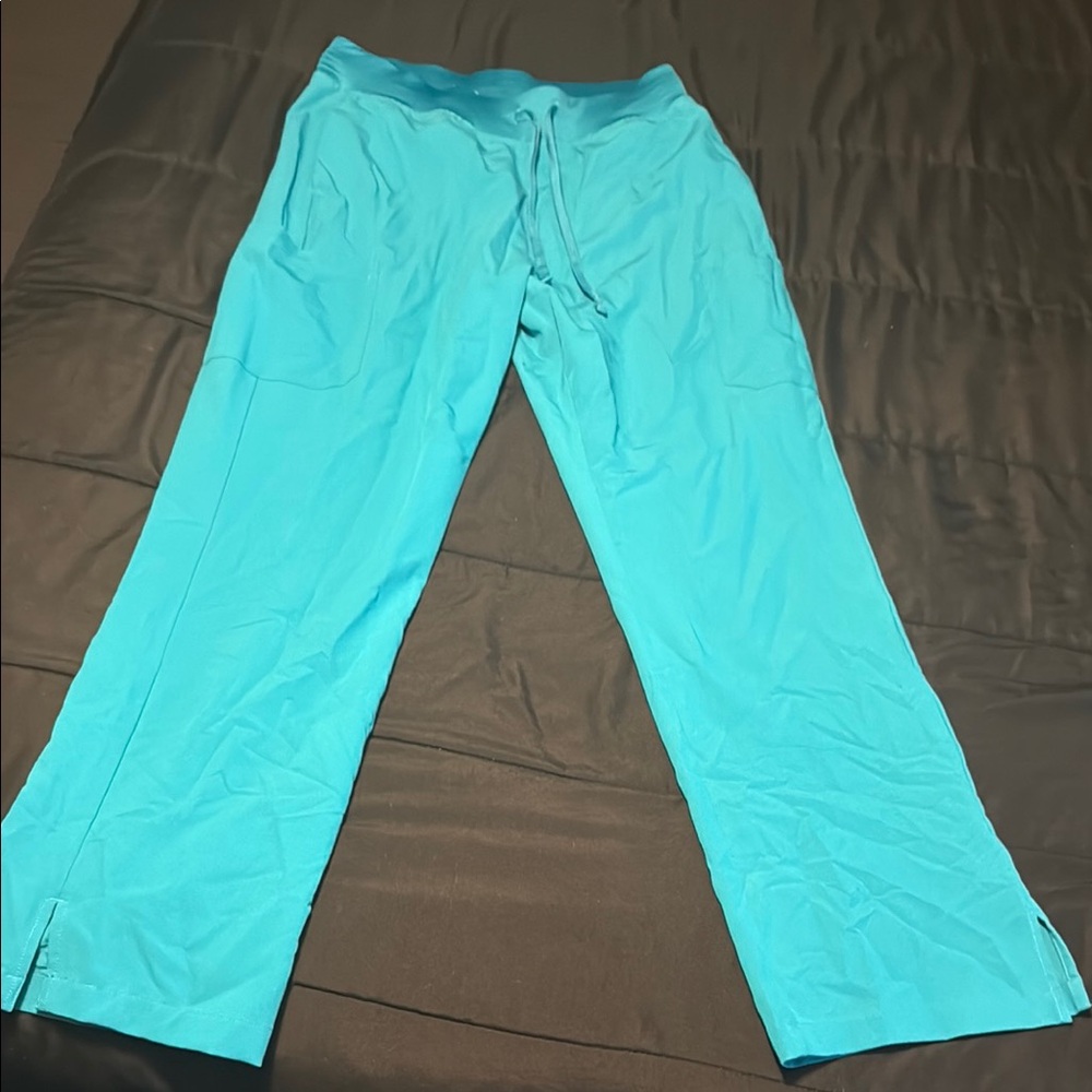 Teal Drawstring scrub Pants